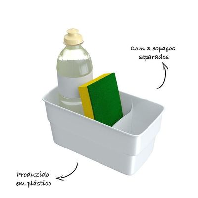 Organizador Para Pia De Plástico - Stolf Branco