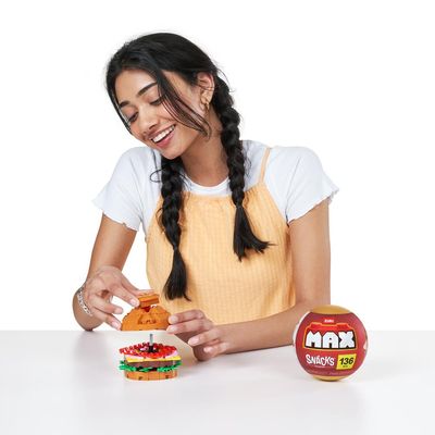 Blocos de Montar Max Premium Snacks - Hambúrguer 136 pçs