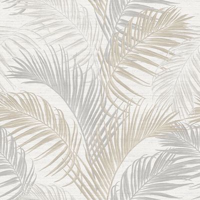 Papel de Parede Tradizioni Folhagem Cinza 33311