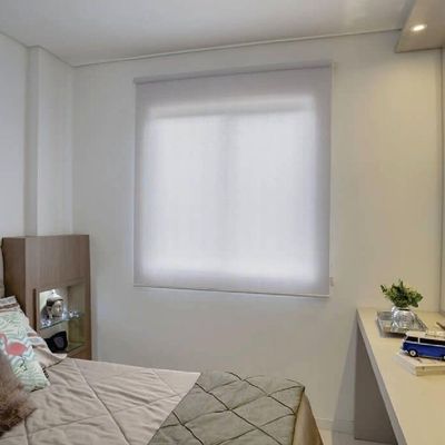 Persiana Rolo Screen 3% Cinza - 1,80m X 1,60m