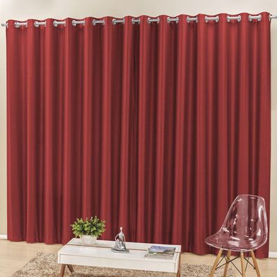 Cortina Madri  Semi Blackout 3,00M X 2,50M Vermelho