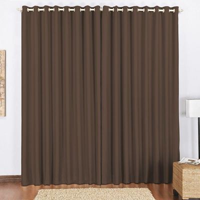 Cortina Block Blackout Blecaute  4,00 X 2,80M  Tabaco