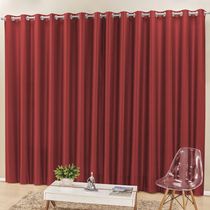 Cortina Madri  Semi Blackout 2,00M X 1,70M Vermelho