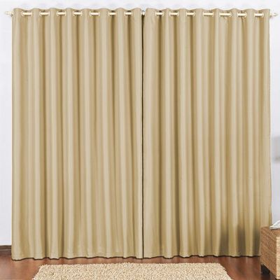 Cortina 2 Mts Sala Quarto Escritório Blackout Para Varão - Avelã