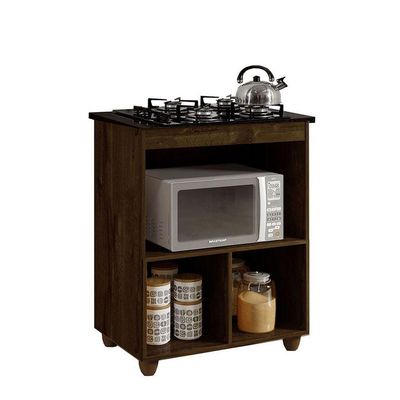Balcão Para Cooktop De 4 Bocas 1 Porta Basculante Ipe