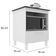 Balcão Para Cooktop Standart 4 Bocas 1 Porta Mdp J Carvalho Branco/tampo Preto