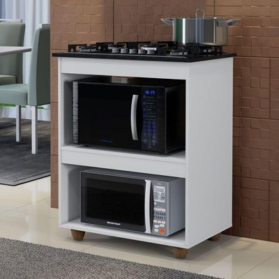 Balcão Para Cooktop 4 Bocas Turim Kaiki Moveis