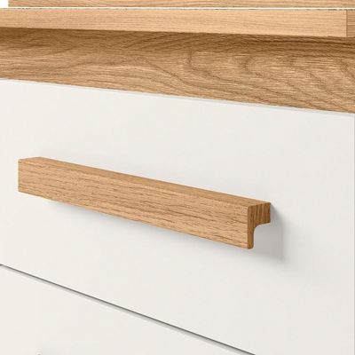 Balcao 03 Pt 120cm Com Tampo 16988 Freijo Off White Cristal Nicioli