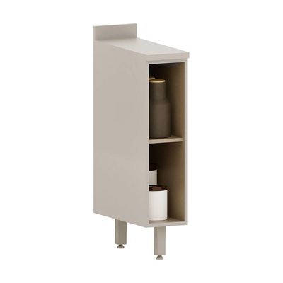 Balcão 20cm 1 Porta Com Tampo Stylo Luciane Móveis Cinammon
