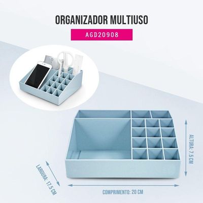 Organizador Multiuso De Mesa Lifestyle Jacki Design Black Friday Azul