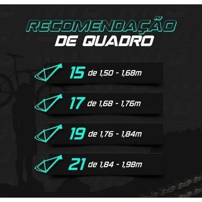 Bicicleta Aro 29 Ksw 21v Com Suspensão E Freios A Disco - Preto-prata - 21"