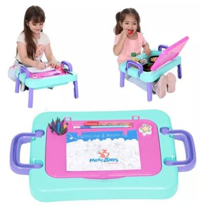 Mesa Desenho Portátil Rosa  - Mercotoys