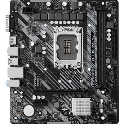 Placa Mae ASROCK H610M-HVS/M.2 R2.0 LGA1700 2XDDR4 3200 DIMM 64GB 4XSATA3 2XUSB3.2 4XUSB2.0