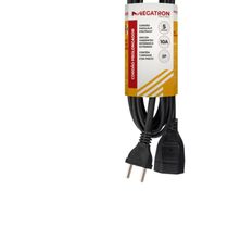 Cordao Prolongador PP Plano 10A 0,75 5M Preto