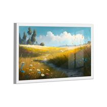 Quadro Campo De Flores -- Br Artes