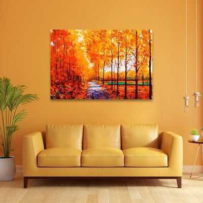 Quadro Decorativo Paisagem De Outono
