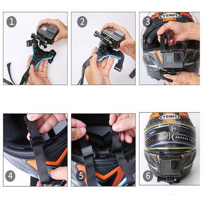 Fivela Presilha Helmet para Capacete Queixeira Moto GoPro