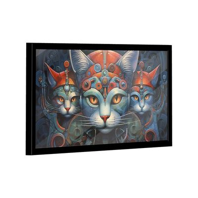 Quadro Gatos Futurista -- Br Artes