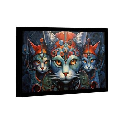 Quadro Gatos Futurista -- Br Artes