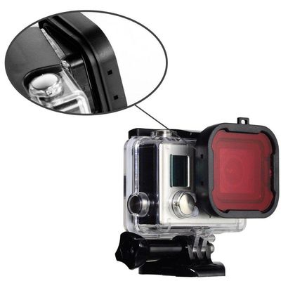 Filtro de Mergulho Vermelho para Câmeras Go-Pro Hero 3+, 4