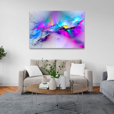 Quadro Decorativo Explosão Purple