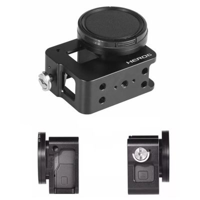 Frame Case Proteção Alumínio + Lente Uv  Hero 6 Black