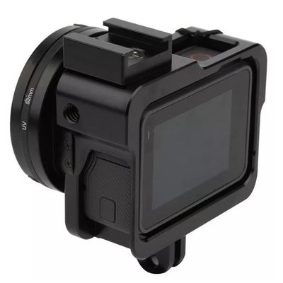 Frame Case Proteção Alumínio + Lente Uv  Hero 6 Black