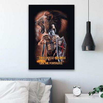 Quadro Decorativo Tudo Posso Naquele Que Me Fortalece