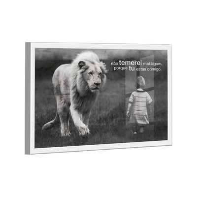 Quadro Não Temerei Mal Algum -- Br Artes