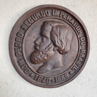 Placa Imperador Do Brasil Brasão Ferro Fundido Pronto Artes