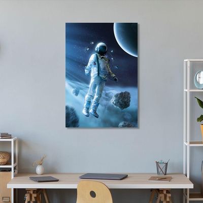 Quadro Decorativo Astronauta Blue