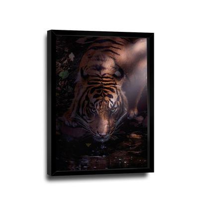 Quadro Tigre Dark -- Br Artes