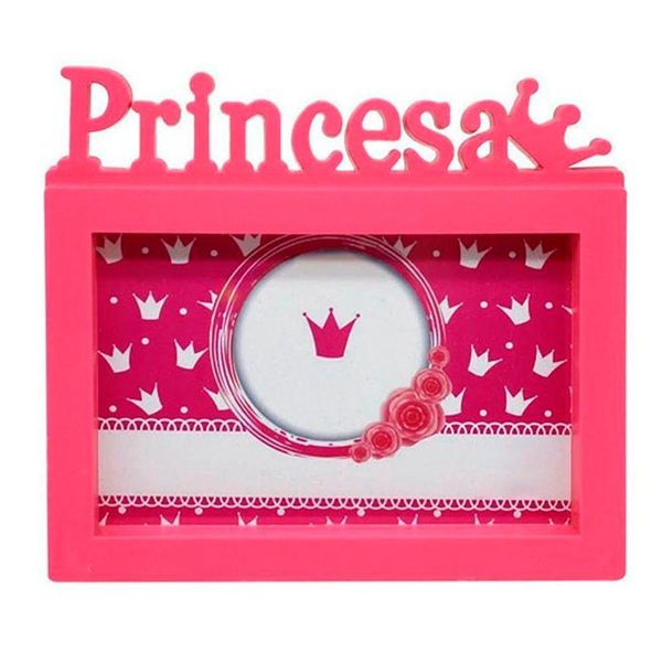 Porta Retrato Princesa Rosa 20x15cm