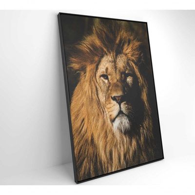 Quadro Leão 60x90 Cm Adesivo Fotográfico