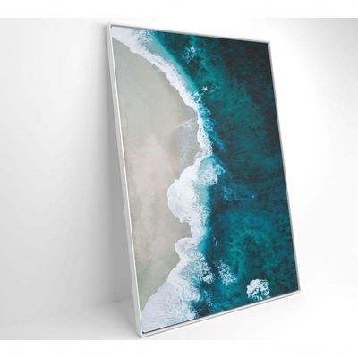 Quadro Mar Azul 80x120 Cm Adesivo Fotográfico
