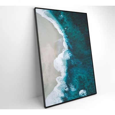 Quadro Mar Azul 80x120 Cm Adesivo Fotográfico