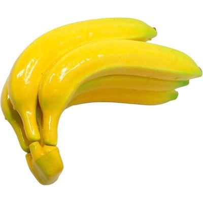 Kit 2 Maço Com 5 Bananas Em Isopor Enfeite Fruta Artificial