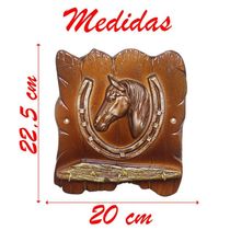 Porta Chaves Ferradura Cavalo 22,5cm