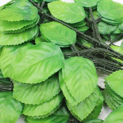 72 Ramos Decoração Arranjo Folhas De Rosa Artificial Planta Plástico 5 Galhos Cada 47cm