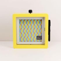 Porta Retrato Giratorio Amarelo 12x12 Cm