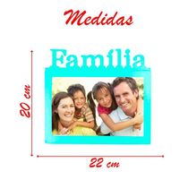Porta Retrato Família 20x15cm Verde