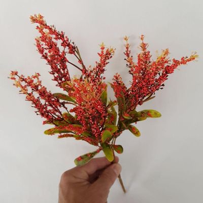 Flor Artificial Ramalhete 5 Ramos 32cm