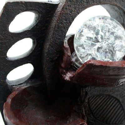 Fonte De água Decorativa Cascata 2 Quedas Luz De Led Bivolt