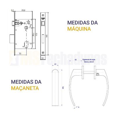 Fechadura Papaiz Banheiro Mz 950 Cromado