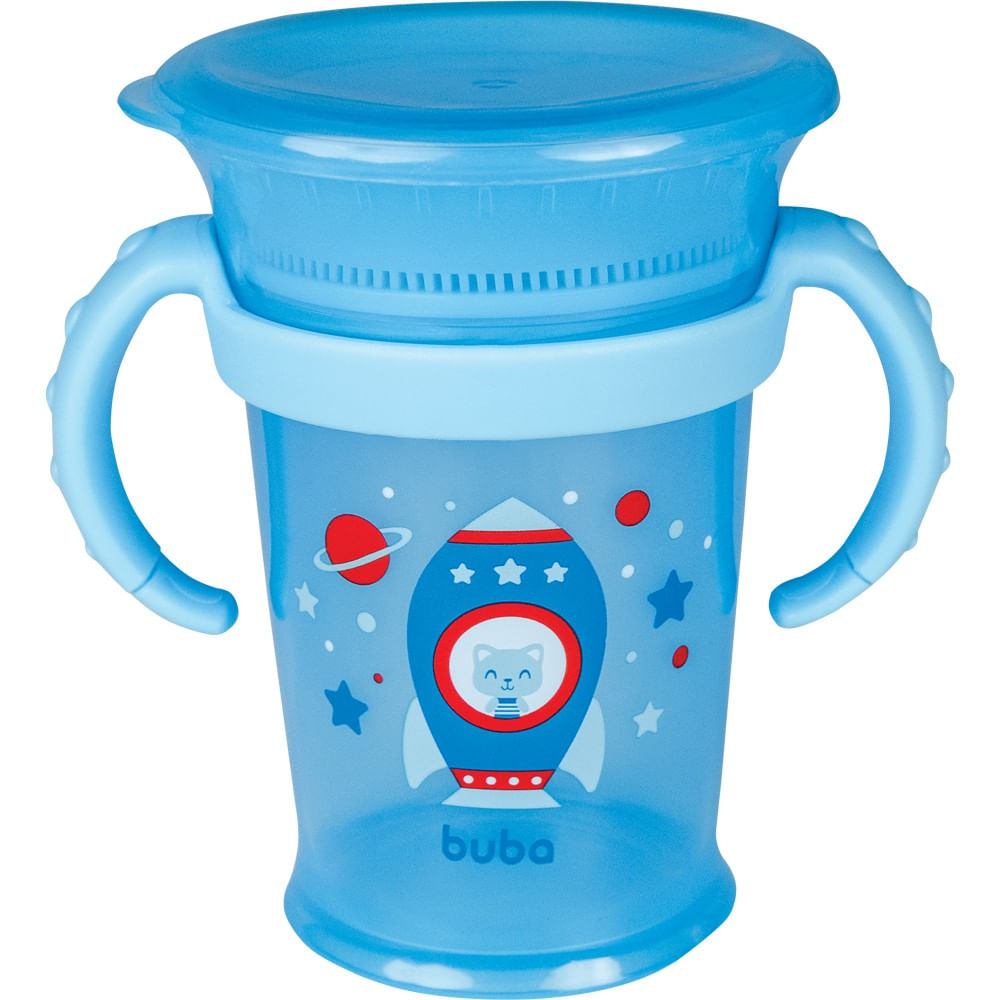 COPO DE TREINAMENTO 360. C0M ALCA REMOVIVEL - AZUL - BUBA