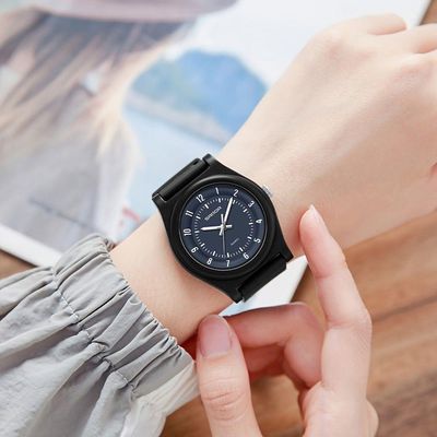 Relógio De Quartzo Elegante Sanda Ultrafino, Display Analógico Preto Completo