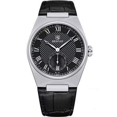 Relógio De Quartzo Retrô Masculino Pulseira Design Animal Print Impermeável 3atm Prata