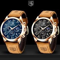 Relógio De Pulso Masculino Movimento De Quartzo Design Esportivo Impermeavel Azul