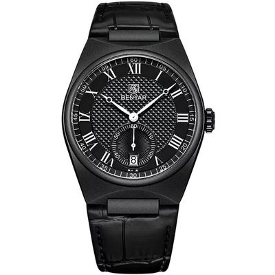Relógio De Quartzo Retrô Masculino Pulseira Design Animal Print Impermeável 3atm Preto