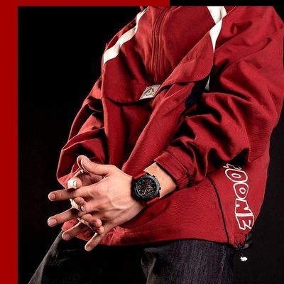 Relógio Digital Led Impermeável Masculino Multifuncional Esportivo Vermelho